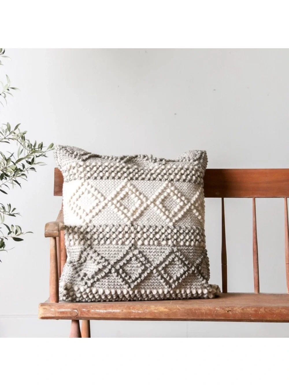 Magnolia Home || by Joanna Gaines ‘Joslin’ Gray & Ivory Pillow